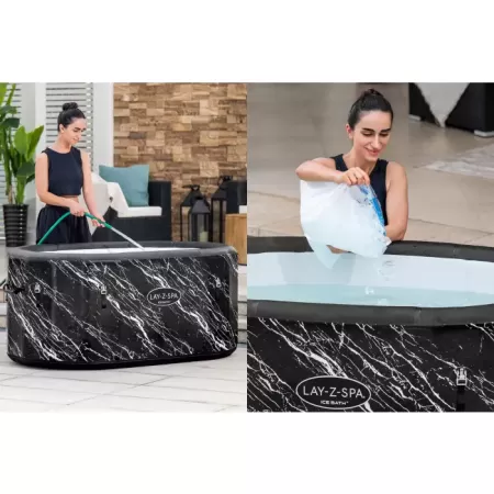 Ледяная купель "Glacial Dip FortiFiber Cold Plunge Tub" 152x92x71см, ручн насос, фильтр-насос, тент, Bestway 6002Q BW