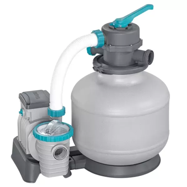 Песочный фильтр-насос 6056л/ч, резервуар для песка 9кг, фракция 0.45-0.85мм