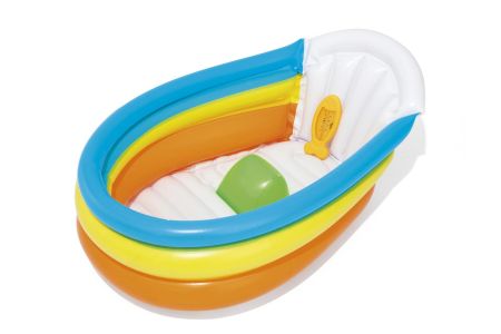 Надувная ванночка для купания 76х48х33см с надувным дном и градусником, до 2 лет, Bestway 51134 BW