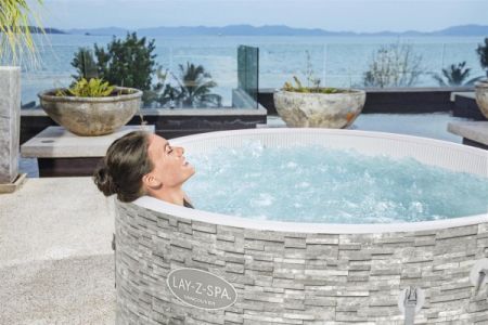 СПА-бассейн 145/155х60см "Vancouver AirJet Plus" 804л, круглый, аэромассаж, Bestway 60027 BW