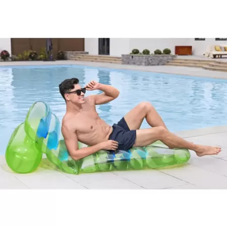 Надувной матрас-шезлонг 193x80см "Летние цвета", со спинкой, до 100кг, Bestway 43962 BW