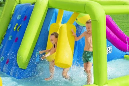 Водный игровой-центр 710х310х265см "Splash Course" с разбрыз., 2-ой горкой, до 544кг, от 5 лет, Bestway 53387 BW