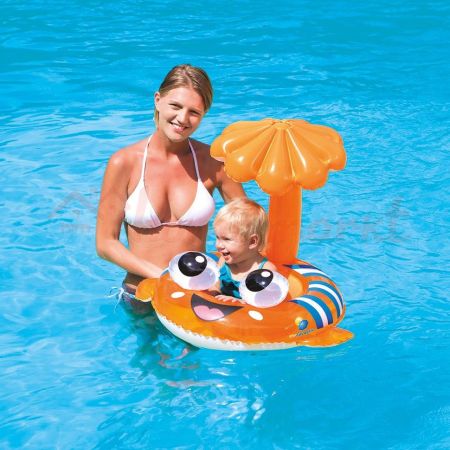 Надувные водные ходунки 118х80см "Рыба-клоун" с тентом, Bestway 34092 BW