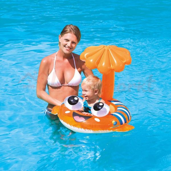 Надувные водные ходунки 118х80см "Рыба-клоун" с тентом, Bestway 34092 BW