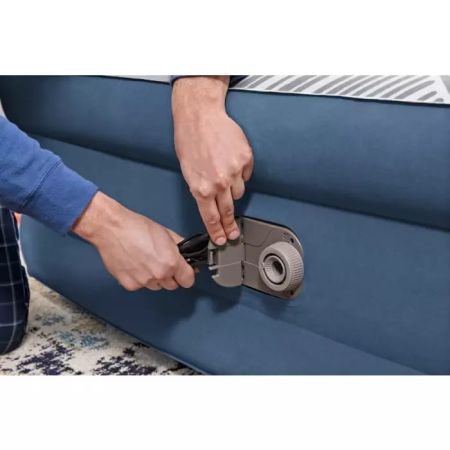 Надувная кровать 152х203х46см "Tritech Fashion Flock" встр. эл.насос 220В, до 300кг, Bestway 6713C BW