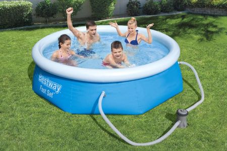 Бассейн Fast Set 244х66см, 2100л, фил.-насос 1249л/ч, Bestway 57268 BW