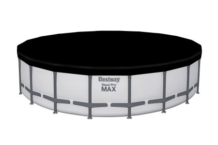 Каркасный бассейн Steel Pro Max 610x132см, 33240 л, фил.-нас. 9463 л\ч, лестн, тент, Bestway 561FM BW