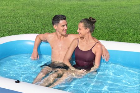 Детский надувной бассейн 254x178x140см "Summer Bliss" с навесом , 778 л, от 6 лет, Bestway 54449 BW