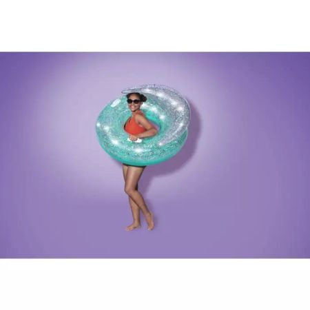Надувной круг "Блеск" 117х117см, со спинкой, от 10 лет, Bestway 43509 BW