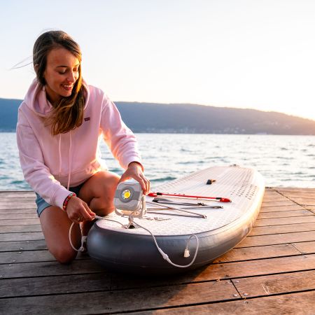 SUP-доска "BT-24GL" 315х79х15см, Ambient Light System, киль, лиш, до 140кг, Aqua Marina BT-24GL