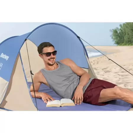 Палатка 2-местная 200х120х90см "Beach Quick 2" 1 слой, 190T polyester PU, 500мм, 110гр/м2 PE, Bestway 68107 BW