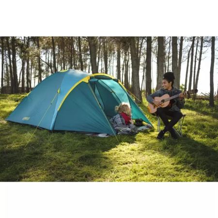Палатка 4-местная (210+100)x240x130см "Activeridge 4" 2 слоя, 180Т polyester PU, 600мм, 110гр/м2 PE, Bestway 68091 BW
