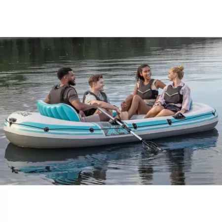 Надувная лодка "Adventure Elite X4 Raft Set" 315х165см, алюм.вёсла, насос 62086, до 500кг, Bestway 65158 BW