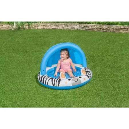 Детский надувной бассейн 97х66см "Сафари" с навесом, 26л, от 2 лет, Bestway 52559 BW
