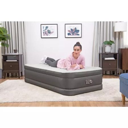 Надувная кровать 97х191х46см, встр.насос 220В, до 150кг, Bestway 69048 BW