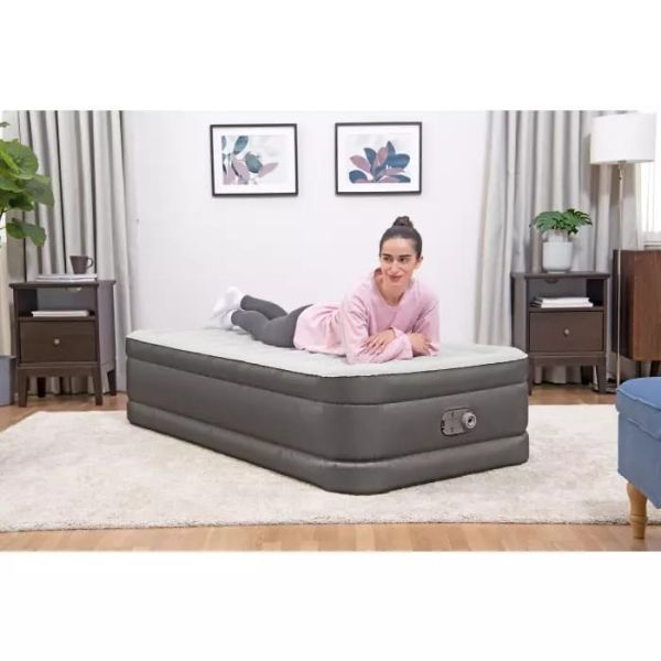 Надувная кровать 97х191х46см, встр.насос 220В, до 150кг, Bestway 69048 BW