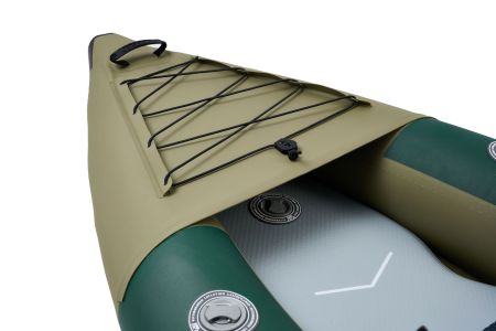 Надувная байдарка для рыбалки "Caliber Angling Kayak" 398x98см, насос, сиденье, киль, рюкзак, до 180, Aqua Marina CA-398