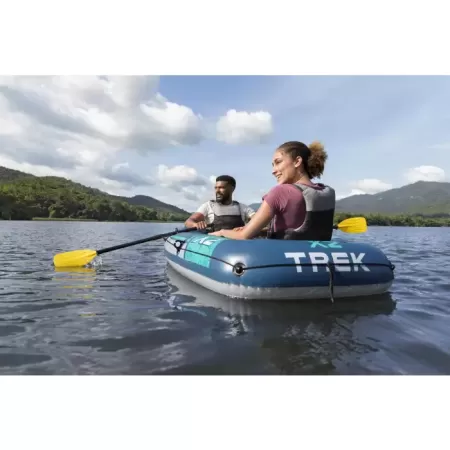 Надувная лодка "Trek X2 Raft Set" 232х118см, вёсла 62015, насос 62002, до 250кг, Bestway 61153 BW