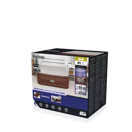 Надувная кровать 152х203х51см "AlwayzAire" встр.насос 220В с автоподкачкой, до 350кг, Bestway 69160 BW