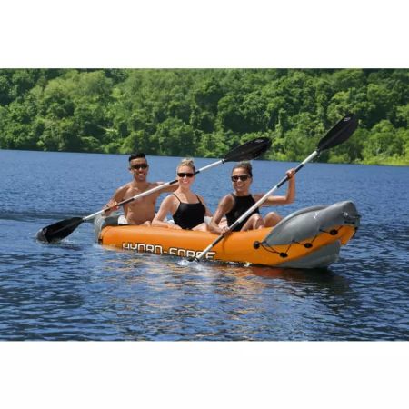 Надувная байдарка "Rapid X3" 385х100см (381х100см), алюм.вёсла 230см, насос 62086, до 250кг, Bestway 65132 BW