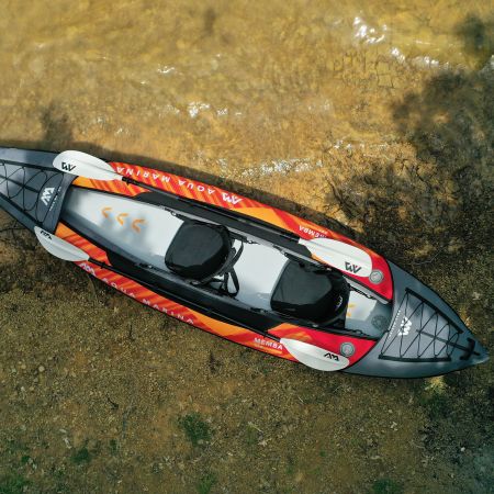 Надувная байдарка "Memba-390" 390x90см, весла, сиденья, киль, сумка, до 180кг, Aqua Marina ME-390