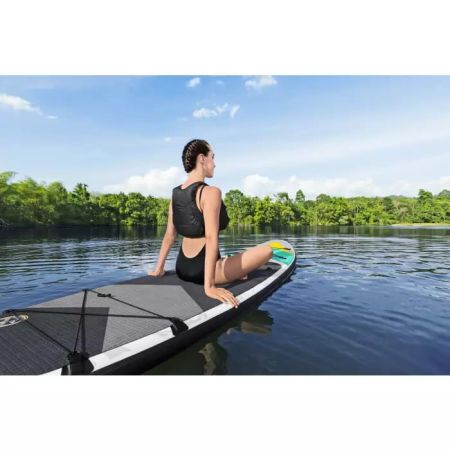 SUP-доска "Aqua Wander" 305x84x12см, насос, весло, лиш, ремнабор, сумка, до 120кг, Bestway 65375 BW