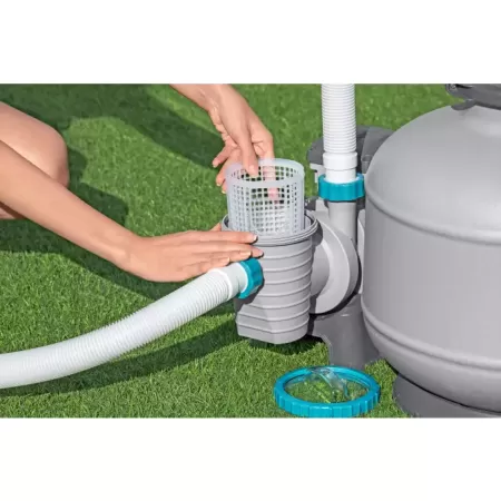 Песочный фильтр-насос 8327л/ч, резервуар для песка 20кг, фракция 0.45-0.85мм, Bestway 58499 BW