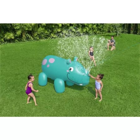 Надувная игрушка с разбрызгивателем 200х96х127см "Бегемот", от 2 лет, Bestway 52569 BW