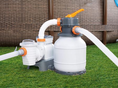 Песочный фильтр-насос 3785л/ч, резервуар для песка 9кг, фракция 0.45-0.85мм, Bestway 58495 BW