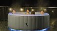 СПА-бассейн 180х70см "Glow" 700л, круглый, аэромассаж, Led-подсветка, MSpa LR042U-GL