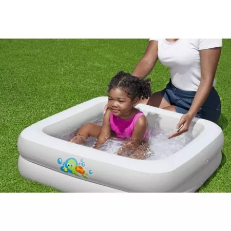 Надувная ванночка для купания 86х86х25см с надувным дном, до 3 лет, Bestway 51116 BW