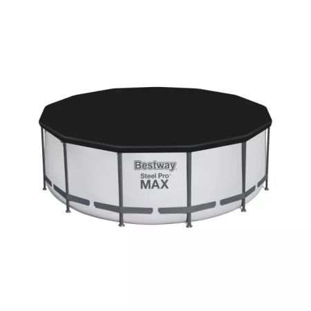Каркасный бассейн Steel Pro Max 396х122см, 12690л, фил.-насос 3028л/ч, лестница, тент, Bestway 5618W BW