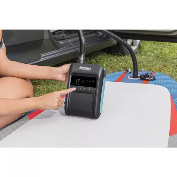 Насос электрический 12В PowerGrip с регул. мощн.для SUP-досок и лодок, шланг и 7 насадок, Bestway 62323 BW