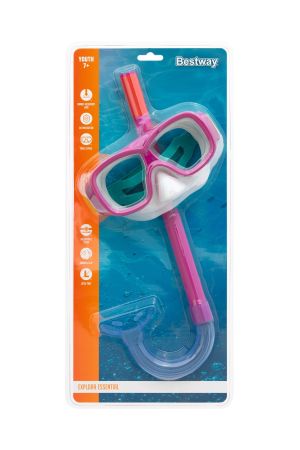 Комплект для плавания "Essential Freestyle Snorkel" от 7 лет, 2 цвета, Bestway 24035 BW