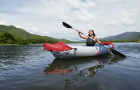 Надувной каяк "Rapid X1 Kayak Set" 290х91см, сиденье, весло 62174, насос 62003, до 120 кг, Bestway 65176 BW