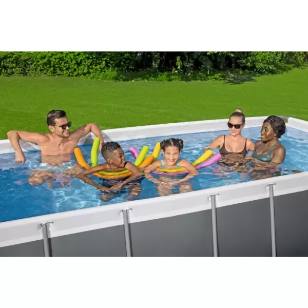 Каркасный бассейн Power Steel 404х201х100см, 6478л, фил.-насос 2006л/ч, лестница, Bestway 56441 BW
