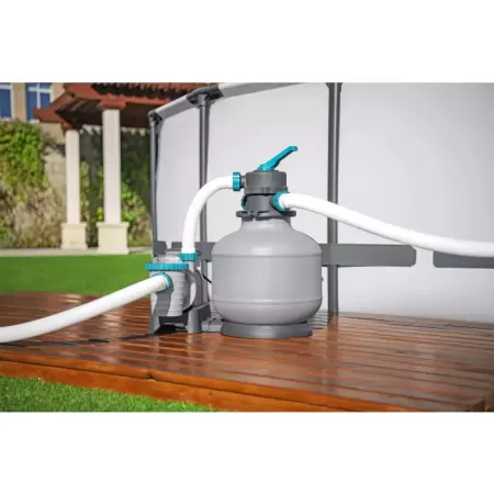 Песочный фильтр-насос 6056л/ч, резервуар для песка 9кг, фракция 0.45-0.85мм, Bestway 58497 BW