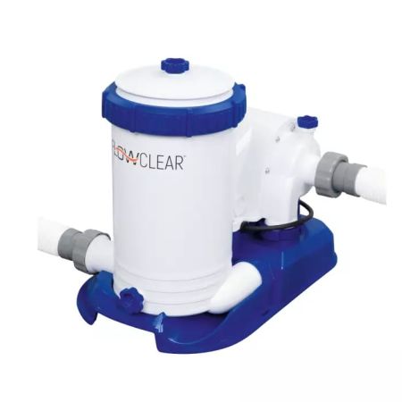 Каркасный бассейн Power Steel 732х366х132см, 30045л, фил.-насос 9463л/ч, лестница, тент, Bestway 56474 BW