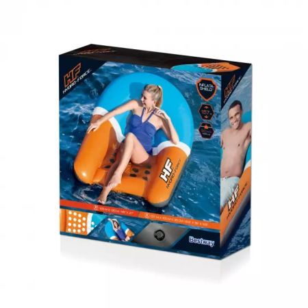 Надувной матрас-шезлонг для плавания 165х120см (157х100х35см) "Aqua Breeze" до 90кг, Bestway 43169 BW