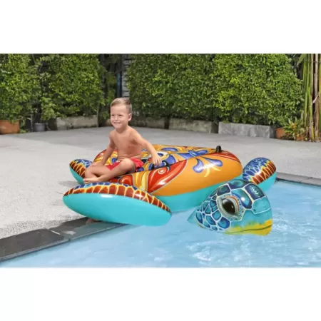Надувная игрушка-наездник 188х173см "Средиземноморская черепаха" с ручками, от 3 лет, Bestway 41523 BW