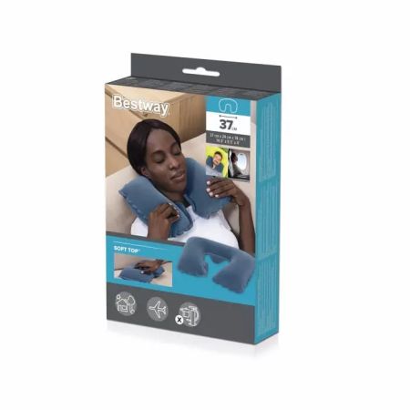 Надувная подушка для шеи 37х24х10см, 2 цвета, Bestway 67006 BW