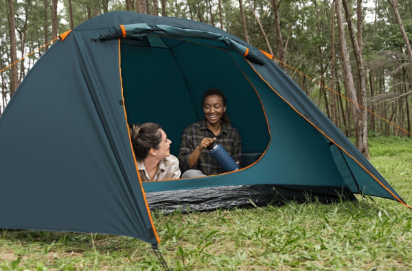 Палатка 4-местная "Alpine Dome 4 Tent" (70см+210см)x240x140см, полиэстер 190Т, 2000мм, 110гр/м2 РЕ, Bestway 68141 BW