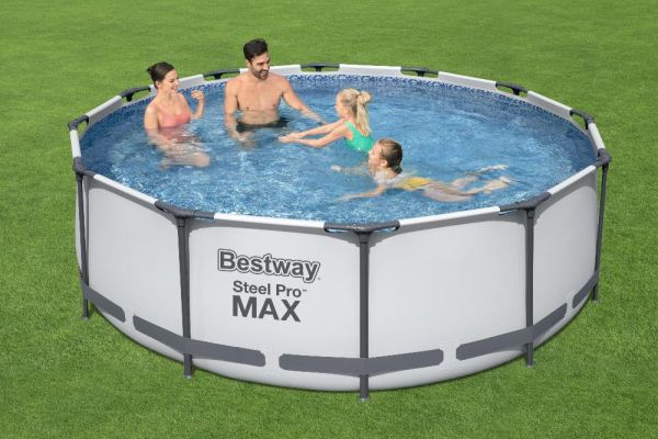 Каркасный бассейн Steel Pro Max 366х100см, 9150л, фил.-насос 2006л/ч, Bestway 56260 BW