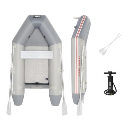 Надувная лодка "Caspian" 230х130х33см с жёстким дном, вёсла 145см, насос, транец, до 258кг, Bestway 65046 BW