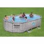 Каркасный бассейн 488х305х107см "Ротанг" 7250л, песч.фил.-нас. 3028л/ч, лестница, тент, Bestway 56946 BW