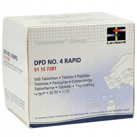 Тестерные таблетки Lovibond DPD 4 Rapid (O2) 250 таблеток 511571BT, Lovibond 511571BT