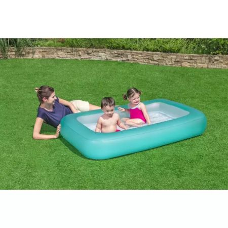 Детский надувной бассейн 165х104х25см с надувным дном, 102л, от 2 лет, Bestway 51115 BW