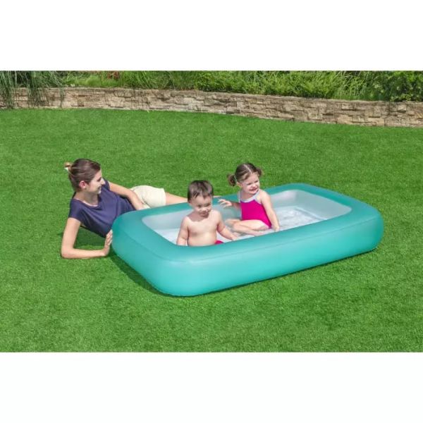 Детский надувной бассейн 165х104х25см с надувным дном, 102л, от 2 лет, Bestway 51115 BW