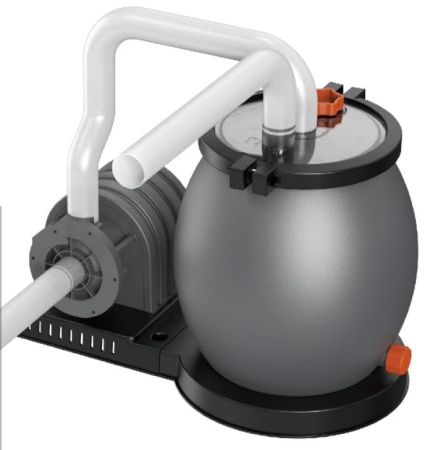 Песочный фильтр-насос 100w, 4,5/3,м3/ч, резервуар для песка 11кг, фракция 0.45-0.85мм,  57007