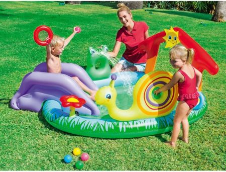 Игровой бассейн 211х155х81см с разбрызгивателем и игрушками, 144л, Bestway 53055 BW